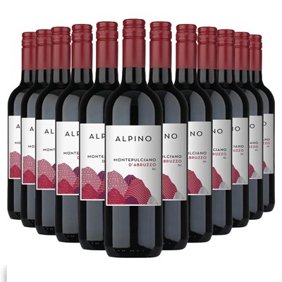Case of 12 Alpino Montepulciano d'Abruzzo 75cl Red Wine